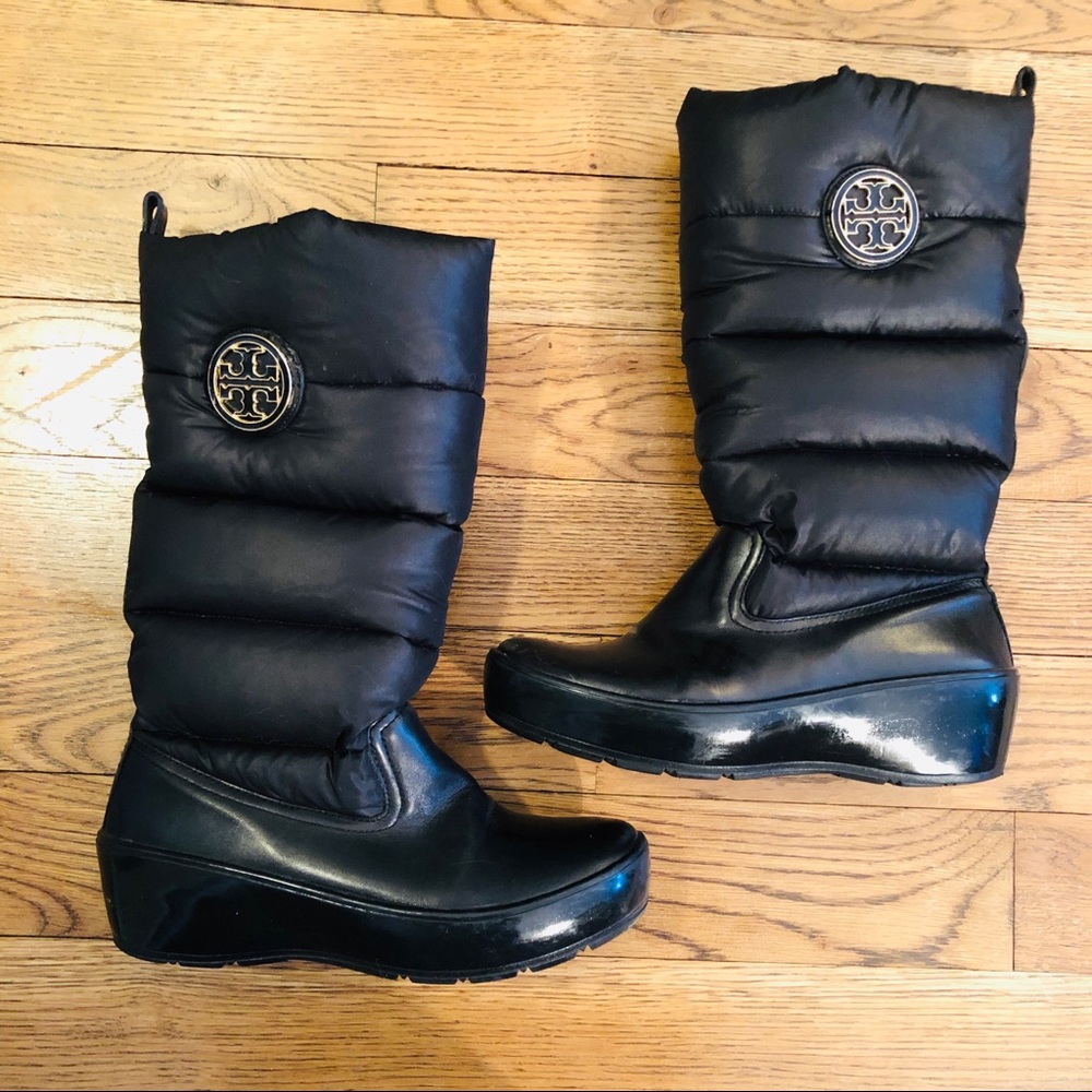 Tory Burch Puffer Wedge Snow Boot, Size 8